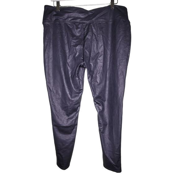 All Worthy Leggings XL Black‎ Faux Leather Pull On Pants - Picture 2 of 5